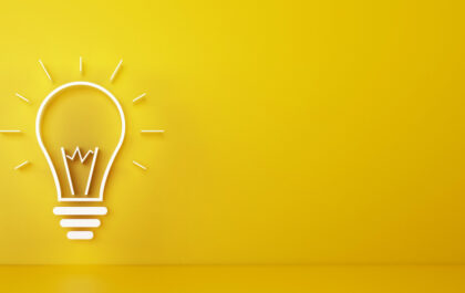 Concept of ingenious and brilliant intuition. 3D Rendering