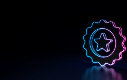 black-background-with-digital-pink-and-blue-badge-with-a-star