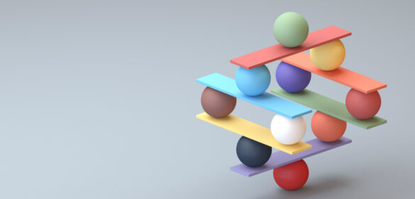 image-of-different-colored-narrow-boards-balancing-different-colored-balls