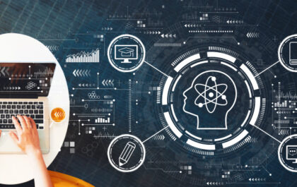 graphic-of-computer-at-desk-with-images-of-neurons-and-screens-denoting-online-education